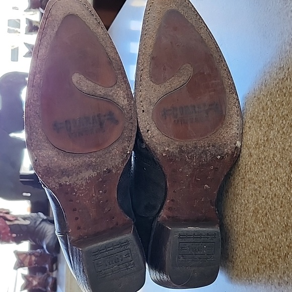 Women's Corral Fango Antiqued Studded & Silver Inlay Boots Size 9.5M - Picture 8 of 16